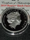 2019 1oz silver  RBF Resting Bitch Face Proof Silver Shield Obey! Queens Beasts