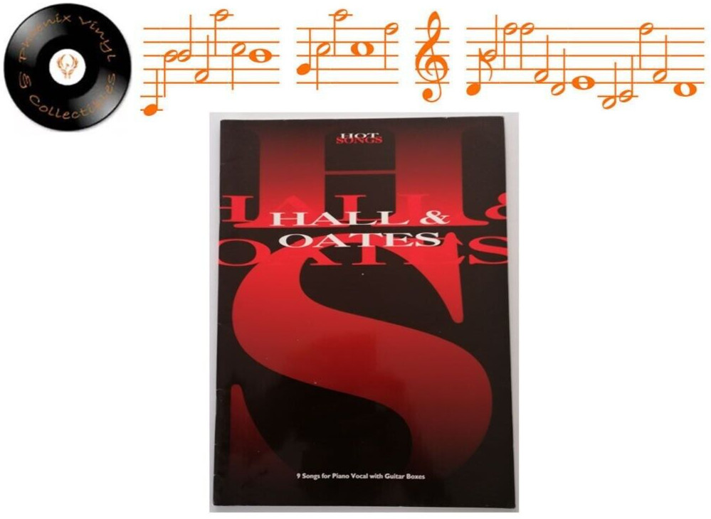Hall & Oates Hot Songs Songbook Sheet Music - EX