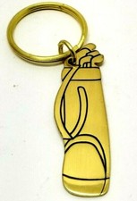 Golf Club Bag Keychain 3 3/4" Signed RUSS B3 
