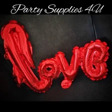 Small Love Air-Filled/Helium Foil Balloon/Red/Valentines Day/Gift/Romantic/Party