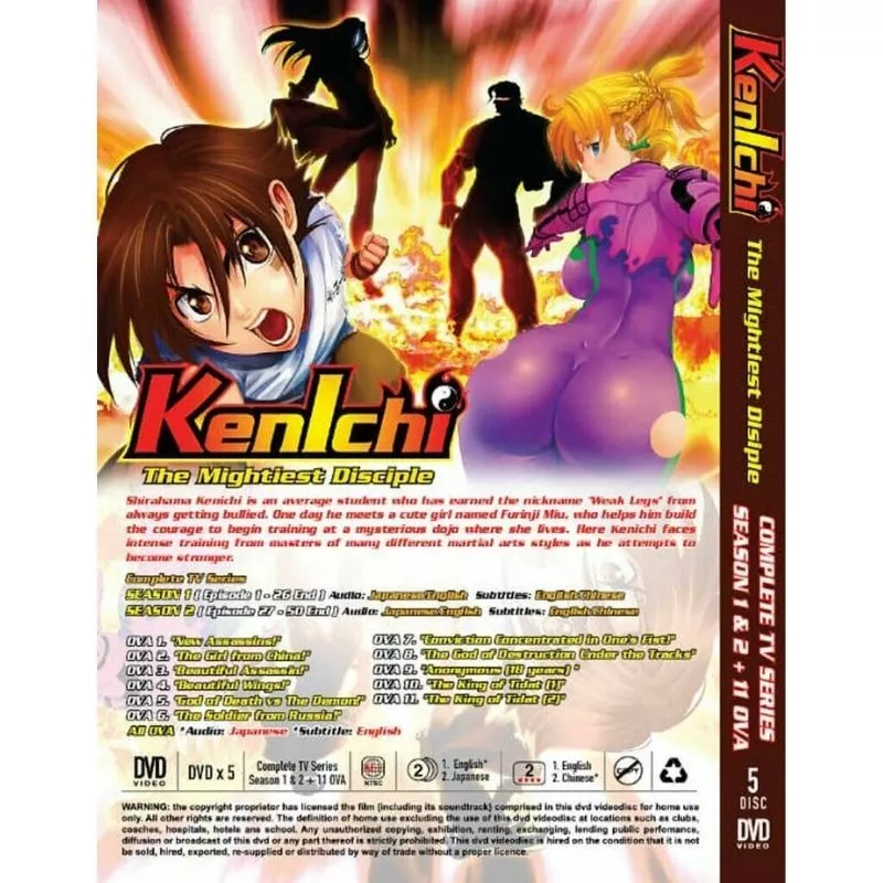 DVD Kenichi: The Mightiest Disciple Season 1-2 +11OVA English Dubbed All  Region