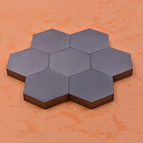 1Pc Pressureless Sintering Silicon Carbide Hexagonal Sheet,B4C Bulletproof Tiles - Picture 2 of 3