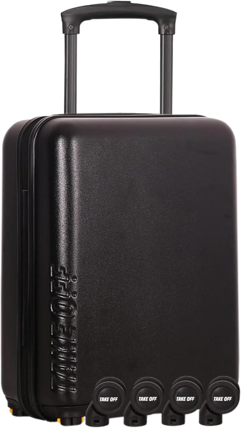 3.0 - Personal Item, 18X14X8 Inches, Underseat Suitcase with Removable Wheels, H