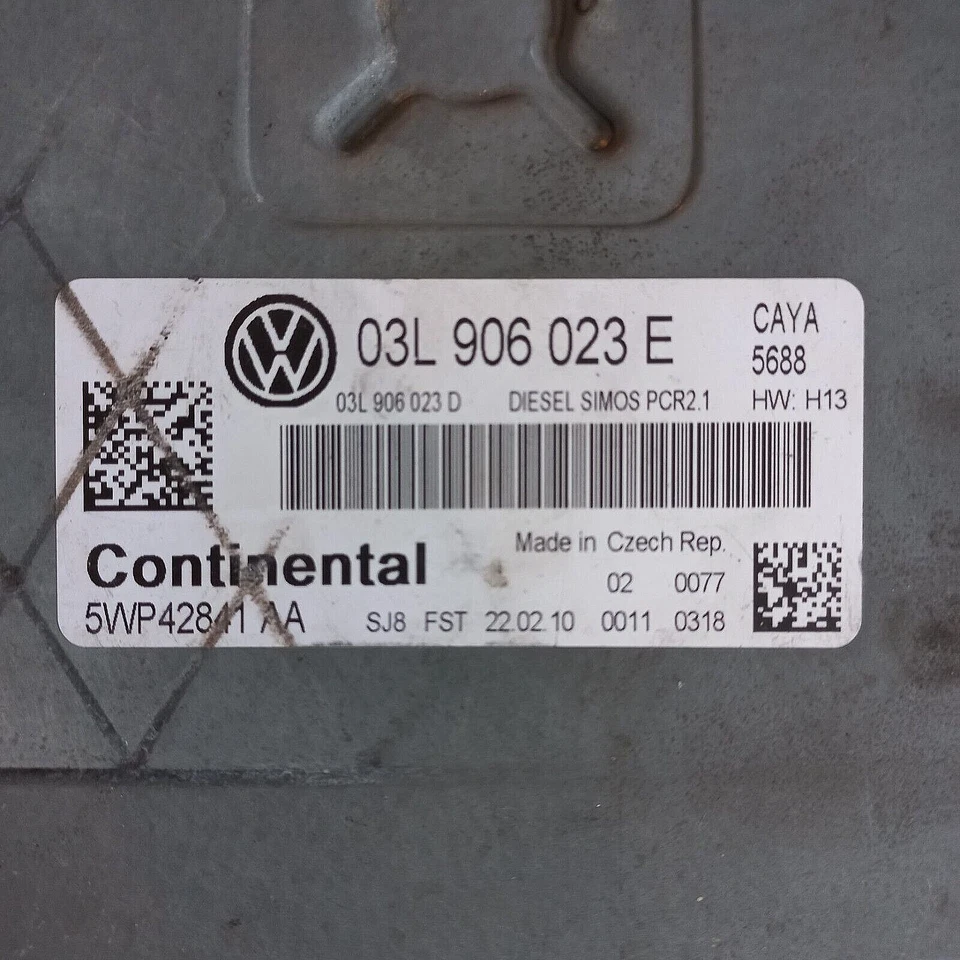 CALCULATEUR VW  POLO 1.6 TDI -DÉCODÉ- SIMOS PCR2.1  5WP42841AA / 03L906023 E - Immagine 2 di 2