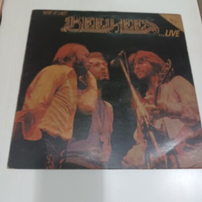 The Bee Gees Here At Last Live Band 2 seltene LP Schallplatte Vinyl Indien In...