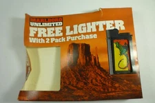 Vintage Marlboro Unlimited Lighter Lizard Free With 2 Pack 