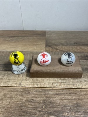 ''Popeye'' the Sailor Man marbles Lot Of 3