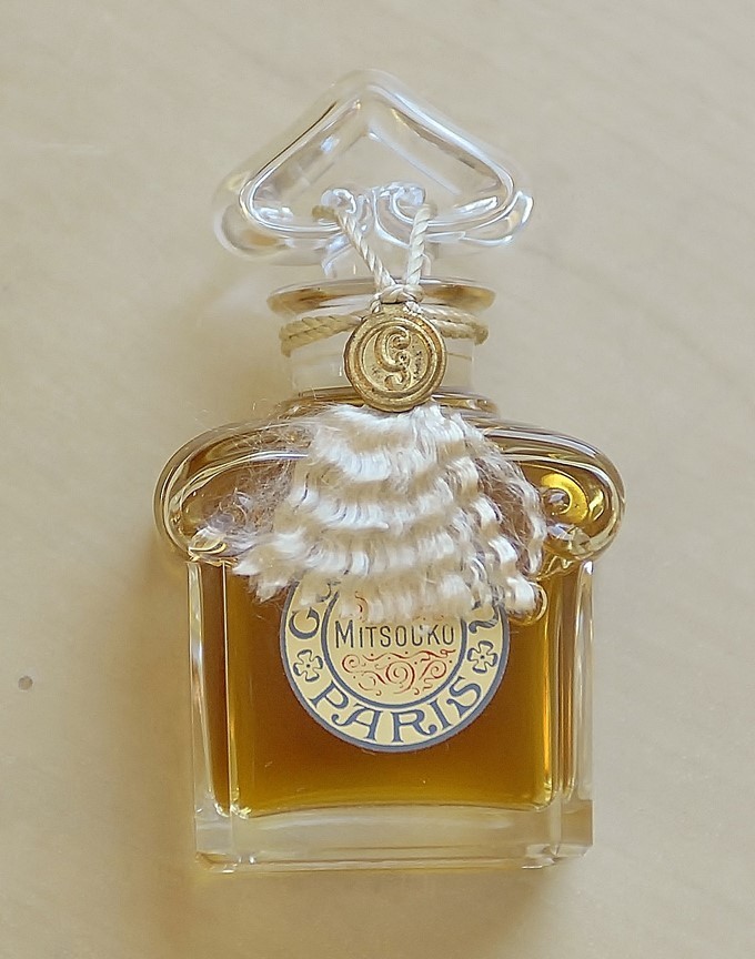 Vintage 1993 *MITSOUKO by GUERLAIN splash PURE PARFUM 1/2 oz 15 ml
