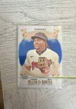 2021 Topps Allen & Ginter Chrome - Jose Ramirez #77 Blue Refractor /150