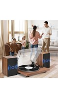 Record Player Turntable with 40W Speakers and Bluetooth