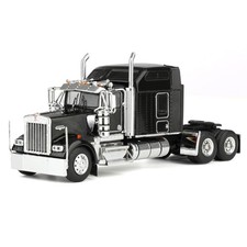 IXO America 1/64 1990 Kenworth W900 Black Diecast Semi Truck 64TR014B