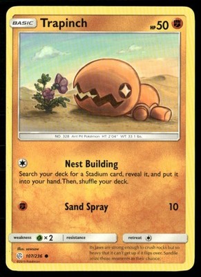 2019 Sun & Moon - Cosmic Eclipse Trapinch Basic/Common #107