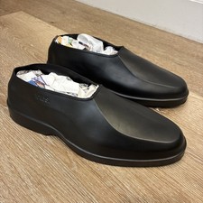 Totes Rubber Overshoes Galoshes Black Made in USA Rain Shoe Cover Size Small