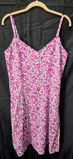 NWT GAP Purple Floral Strappy Mini Sundress Sm Tall Button Front Smocked Beach