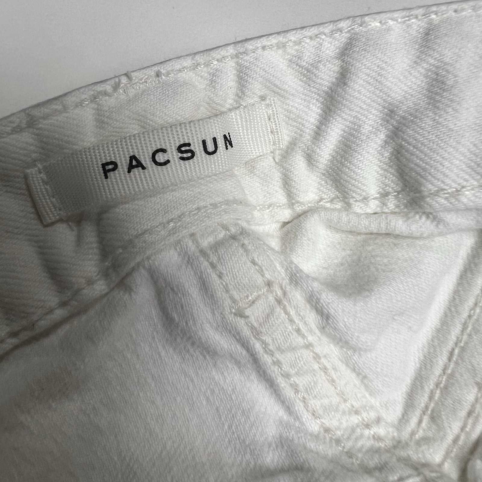 Pacsun Jeans Womens SZ 27 90s Boyfriend Y2K Distressed Off White Surfer Hipster thumbnail 7