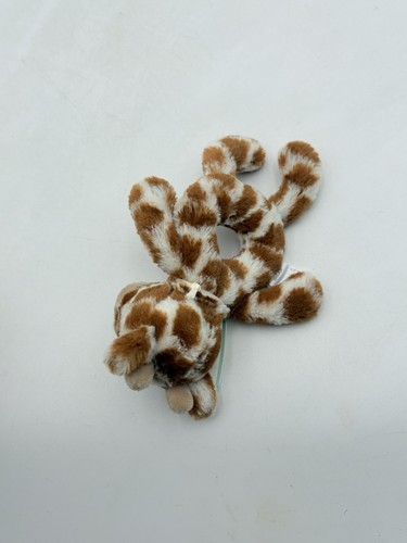 Jellycat Rassel Giraffe Ring Plüsch Baby braun gepunktet Griff Entwicklung Spielzeug Etiketten - Bild 6 von 10