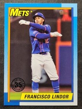 2025 Topps Series 1 - 1990 Topps 35th Anniversary Francisco Lindor #T90-38 Mets