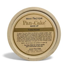 Vintage Max Factor Pan-Cake Makeup Tan Rose *No box*
