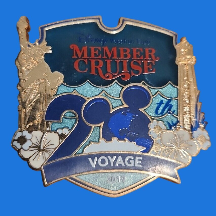 Disney Pin MEMBER CRUISE 2019 20TH VOYAGE Artist Proof rare AP