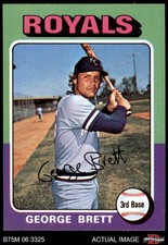 1975 Topps Mini #228 George Brett Royals RC HOF 7 - NM