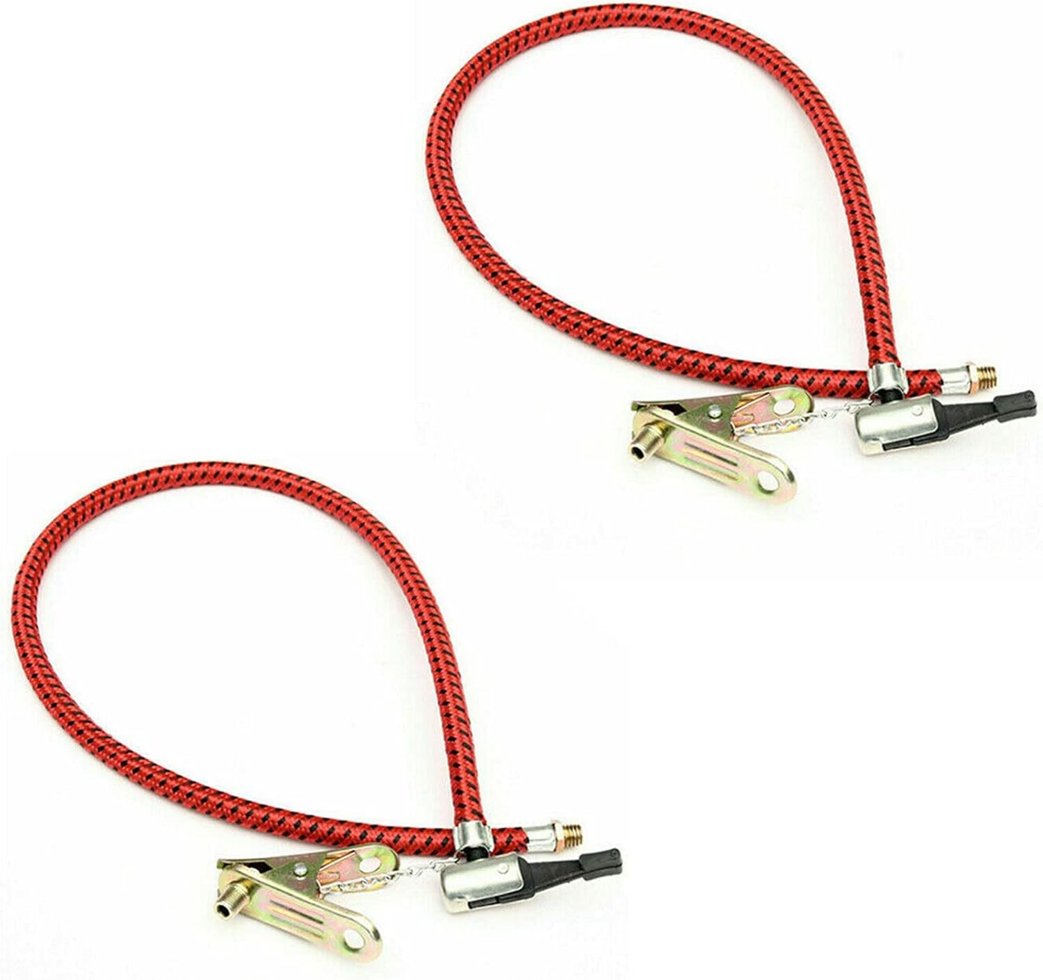 2Pcs Bicycle Bike Tire Hand Air Pump Inflator Replacement Hose Tube 60cm/23.62"