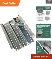 Effortless DIY Gutter Guard - 7" Heavy-Duty Aluminum for Mill Finish Gutters