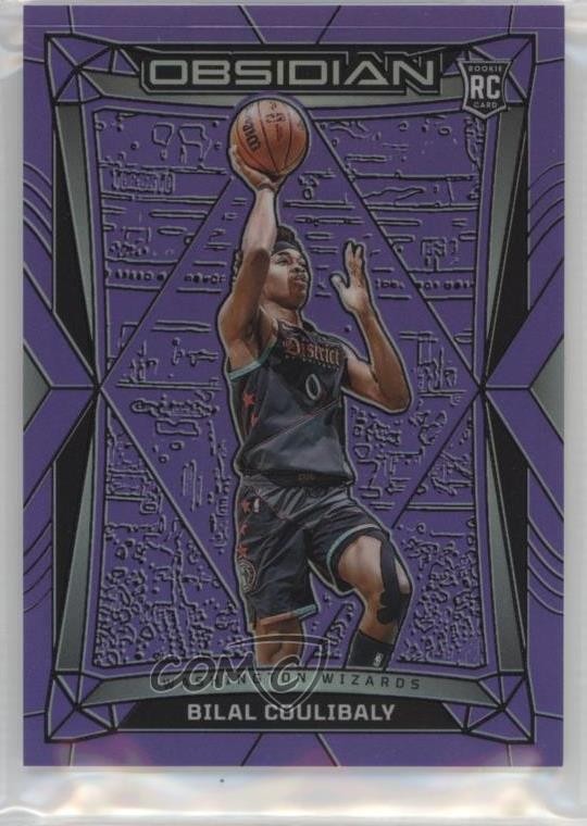 2023-24 Obsidian Electric Etch Purple Flood 26/49 Bilal Coulibaly Rookie RC 1m2n