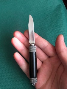 Vintage Soviet Barrel Knife with Bottle Opener, Handmade USSR