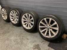 BMW 3 SERIES E90 E91 E92 F30 E46 17" ALLOY WHEELS SET GOOD TYRES 5x120 2000-2015