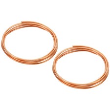 Soft Copper Wire, 2Pcs 12Gauge/2mm Diameter 1.2m/3.9ft Spool Craft Wire