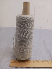 Wool Yarn Cone Spool Gray 1LBS