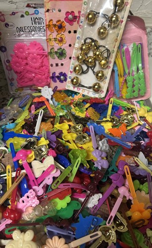 VTG Hair Barrettes Huge Bulk 80s 90s Hair Y2K Kidcore aesthetics 2.5 LBS
