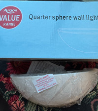 Wall Uplighter, Argos quarter sphere uplighters/wall light 28cm