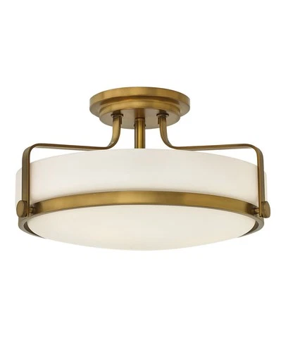 Hinkley Lighting 3643 Harper 3 Light 18"W Semi-Flush Bowl Ceiling - Brass - Picture 1 of 10