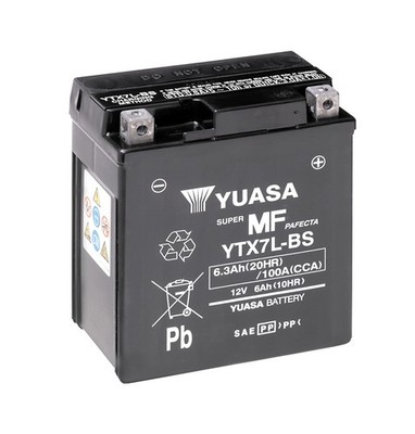 Batterie YUASA YTX7L / YTX7L-BS AGM 12V 6Ah Rollerbatterie wartungsfrei