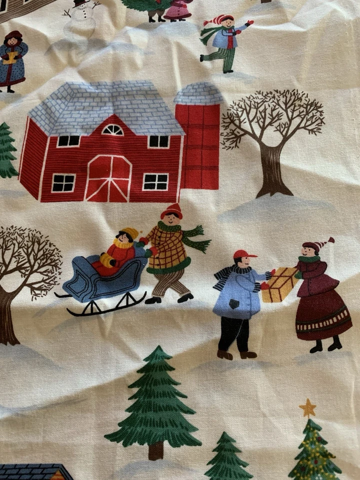 Clothworks Christmas Village By Christine Graf Fabric 23.5” X 44” W - Image 2 of 4