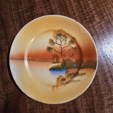 Vintage Noritake Child's Porcelain Plate Made In Japan Handpainted Teaset Part