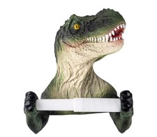 Dinosaur Holder Dino Roll Holder Adhesive Bathroom Wall Decor Toliet Paper Ho...