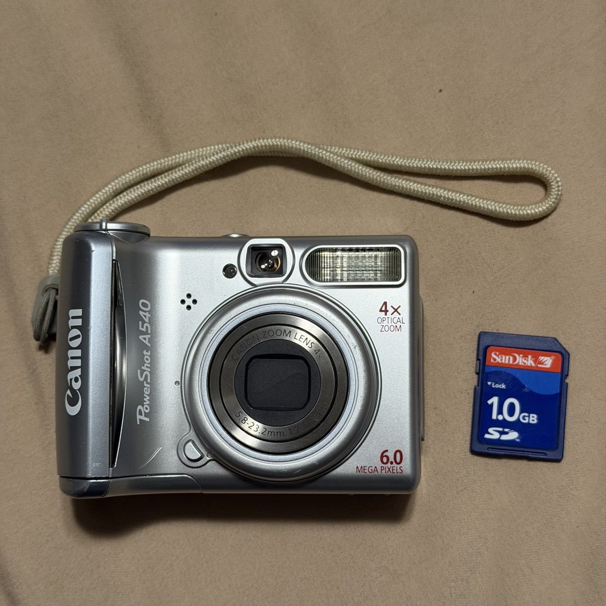 Canon PowerShot A540 6.0MP Digital Camera - Silver for sale online