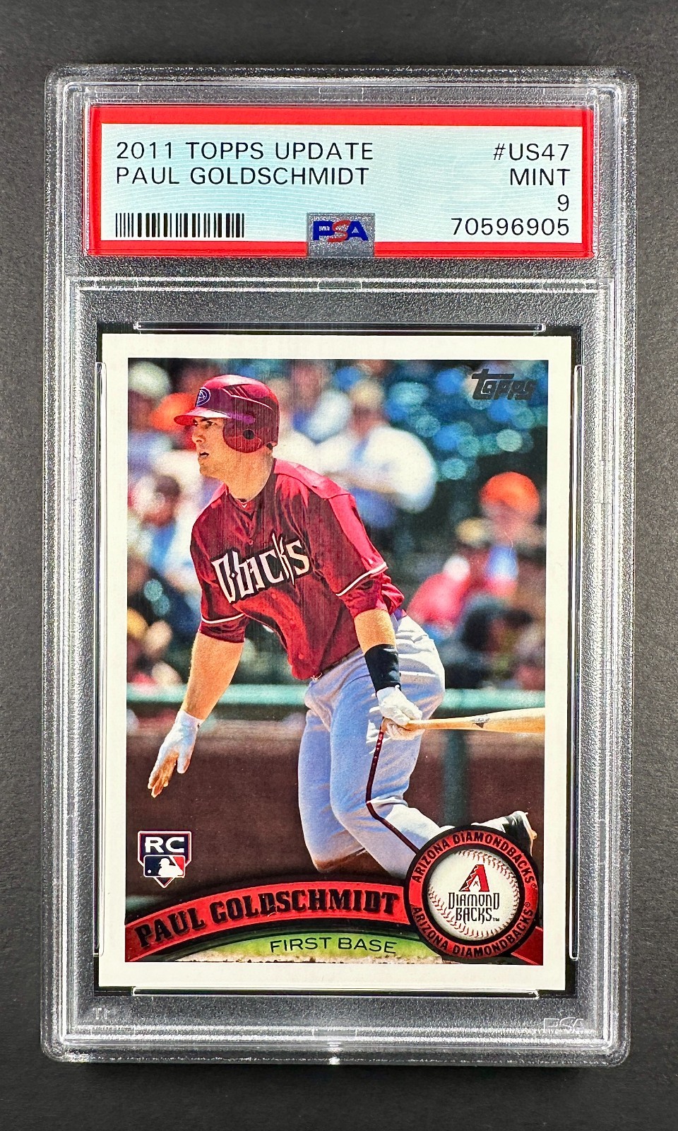 Paul Goldschmidt 2011 Topps Update #US47 (RC) Yankees PSA 9