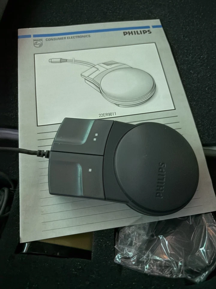 1990 Philips CD-i CDI Mouse Model 22ER9011 COMPLETE IN BOX CIB - Image 2 of 4