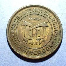 Celluloid Starch Co. New Haven CT Good For Check Token