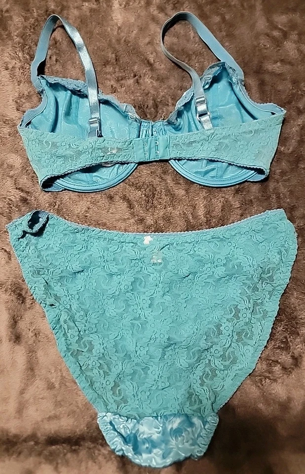 Juego de sujetador satinado Secret Treasures vintage 38B/grande Foto 4 de 4