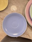 Lu-Ray Pastels Round Multicolor Ceramic Plate USA Printed Backstamp — photo 5