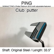 PING SIGMA2 TYNE 4 Putter Platinum 2019 with adjustable features putter Putter