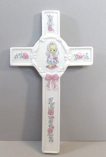 1990 Precious Moments "This Day Has Been Made in Heaven" Cross Wall Hanging