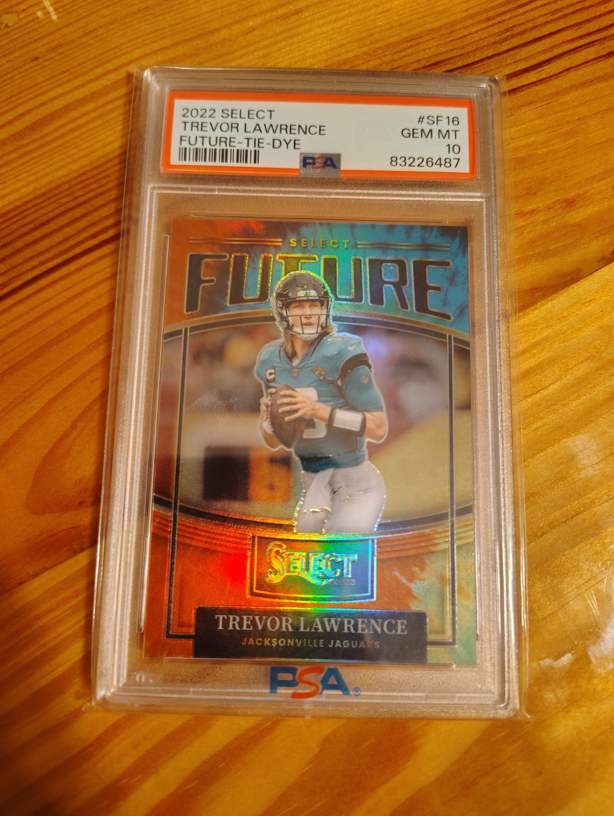 Psa10 2022 Panini  Select Future Trevor Lawrence #SF-16 Tie-Dye Prizm /25