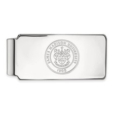 14k White Gold James Madison U Crest Money Clip