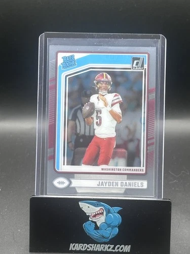 2024 Panini Clearly Donruss Jayden Daniels Rated Rookie #52 Commanders