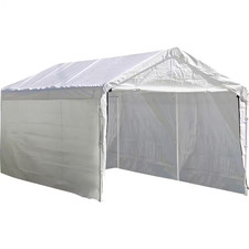 10 Ft. W X 20 Ft. D Sidewalls and Doors Kit for Max AP White Canopy with Uv-Resi